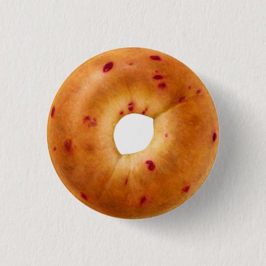 Moosbeerbagel Pinback Knopf Button (Vorderseite)