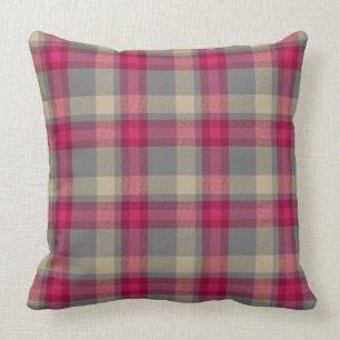 MoosbeerenWalsh Tartan-kariertes Kissen