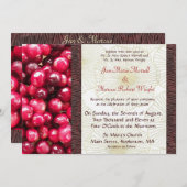 MoosbeerHochzeit im Herbsts-Einladung Einladung (Vorne/Hinten)