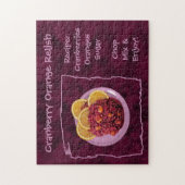 Moosbeerorange Geschmack-Rezept Puzzle (Vertikal)