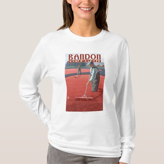 Moosbeersumpf-Ernte - Bandon, Oregon T-Shirt (Vorderseite)