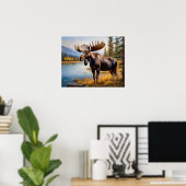 Moose am See 3 Poster (Heimbüro)