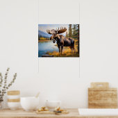 Moose am See 3 Poster (Küche)