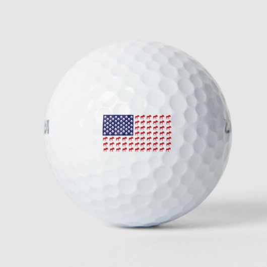 MOOSE American FLAG Golfball (Vorderseite)