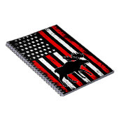 Moose American Flag Notizblock (Rechte Seite)
