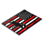 Moose American Flag Notizblock (Linke Seite)