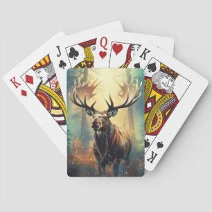 Moose Animal Wildlife Wilder Wilde Spielkarten