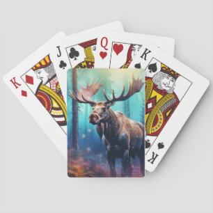 Moose Animal Wildlife Wilder Wilde Spielkarten