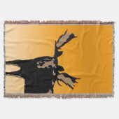 Moose at Sunset - Original Wildlife Art Decke (Vorderseite)