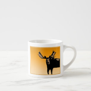 Moose at Sunset - Original Wildlife Art Espressotasse