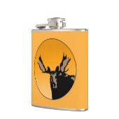 Moose at Sunset - Original Wildlife Art Flachmann (Links)