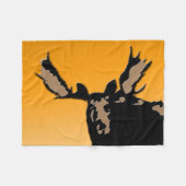 Moose at Sunset - Original Wildlife Art Fleecedecke (Vorderseite (Horizontal))