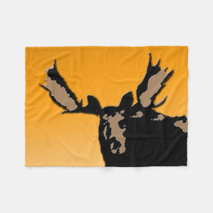 Moose at Sunset - Original Wildlife Art Fleecedecke