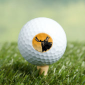 Moose at Sunset - Original Wildlife Art Golfball (Insitu T-Shirt)