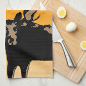 Moose at Sunset - Original Wildlife Art Handtuch (Viertel Falte)