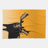 Moose at Sunset - Original Wildlife Art Handtuch (Horizontal)