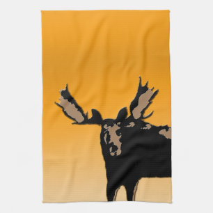 Moose at Sunset - Original Wildlife Art Handtuch