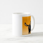 Moose at Sunset - Original Wildlife Art Kaffeetasse (VorderseiteRechts)