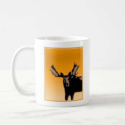 Moose at Sunset - Original Wildlife Art Kaffeetasse (Links)