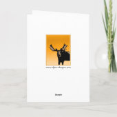 Moose at Sunset - Original Wildlife Art Karte (Rückseite)