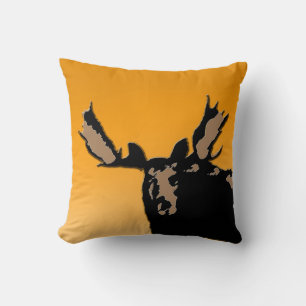Moose at Sunset - Original Wildlife Art Kissen
