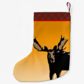 Moose at Sunset - Original Wildlife Art Kleiner Weihnachtsstrumpf (Rückseite)