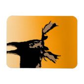 Moose at Sunset - Original Wildlife Art Magnet (Horizontal)