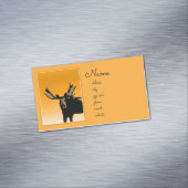 Moose at Sunset - Original Wildlife Art Magnetische Visitenkarte (Beispiel)