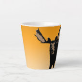 Moose at Sunset - Original Wildlife Art Milchtasse (Vorderseite)