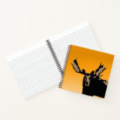 Moose at Sunset - Original Wildlife Art Notizblock (Innenseite)