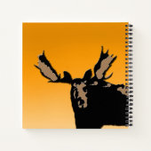 Moose at Sunset - Original Wildlife Art Notizblock (Rückseite)