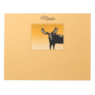 Moose at Sunset - Original Wildlife Art Notizblock