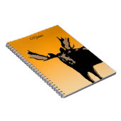 Moose at Sunset - Original Wildlife Art Notizblock (Rechte Seite)