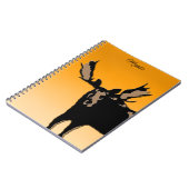 Moose at Sunset - Original Wildlife Art Notizblock (Linke Seite)