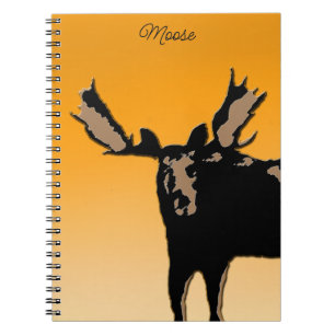 Moose at Sunset - Original Wildlife Art Notizblock