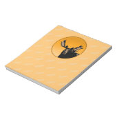 Moose at Sunset - Original Wildlife Art Notizblock (Rotiert)