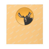 Moose at Sunset - Original Wildlife Art Notizblock (Vorderseite)