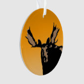 Moose at Sunset - Original Wildlife Art Ornament (Vorderseite)