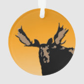 Moose at Sunset - Original Wildlife Art Ornament (Rückseite)