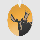 Moose at Sunset - Original Wildlife Art Ornament (Vorderseite)
