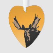 Moose at Sunset - Original Wildlife Art Ornament (Vorderseite)
