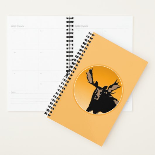 Moose at Sunset - Original Wildlife Art Planer (Anzeige)