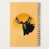 Moose at Sunset - Original Wildlife Art Planer (Rückseite)