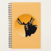 Moose at Sunset - Original Wildlife Art Planer (Vorderseite)