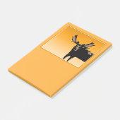Moose at Sunset - Original Wildlife Art Post-it Klebezettel (angewinkelt)