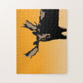 Moose at Sunset - Original Wildlife Art Puzzle (Vertikal)