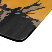Moose at Sunset - Original Wildlife Art Schneidebrett (Ecke)