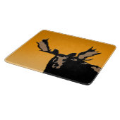 Moose at Sunset - Original Wildlife Art Schneidebrett (Ecke)