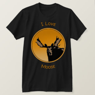 Moose at Sunset - Original Wildlife Art T-Shirt