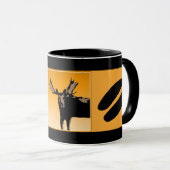 Moose at Sunset - Original Wildlife Art Tasse (VorderseiteRechts)